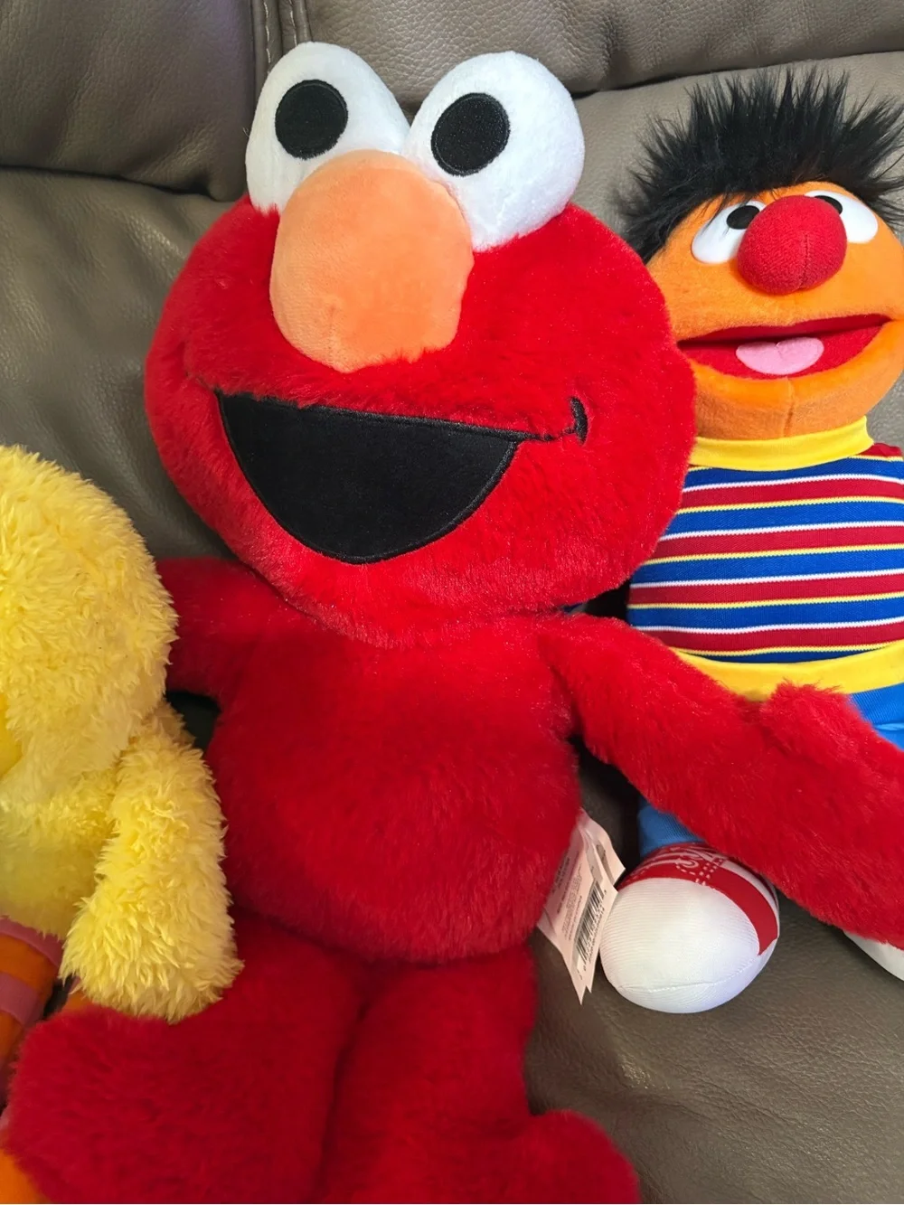 Sesame Street 4 Plush Character Character Dolls + Feed Me Cookie Monster